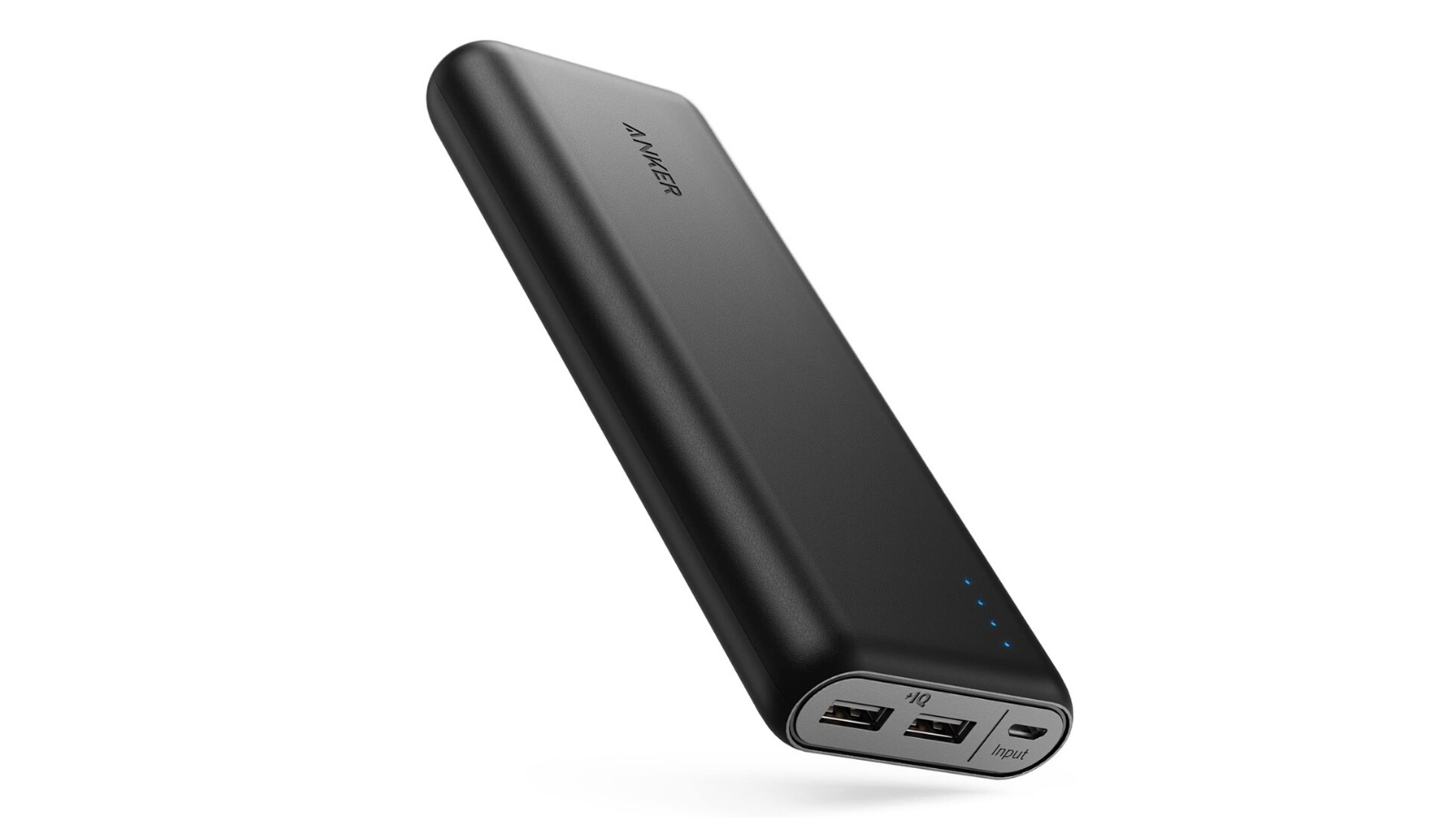 The Anker PowerCore Battery Pack in black.