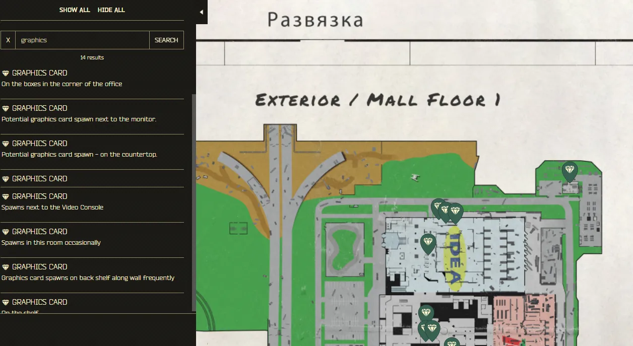 Escape From Tarkov Interchange Map Guide Steelseries