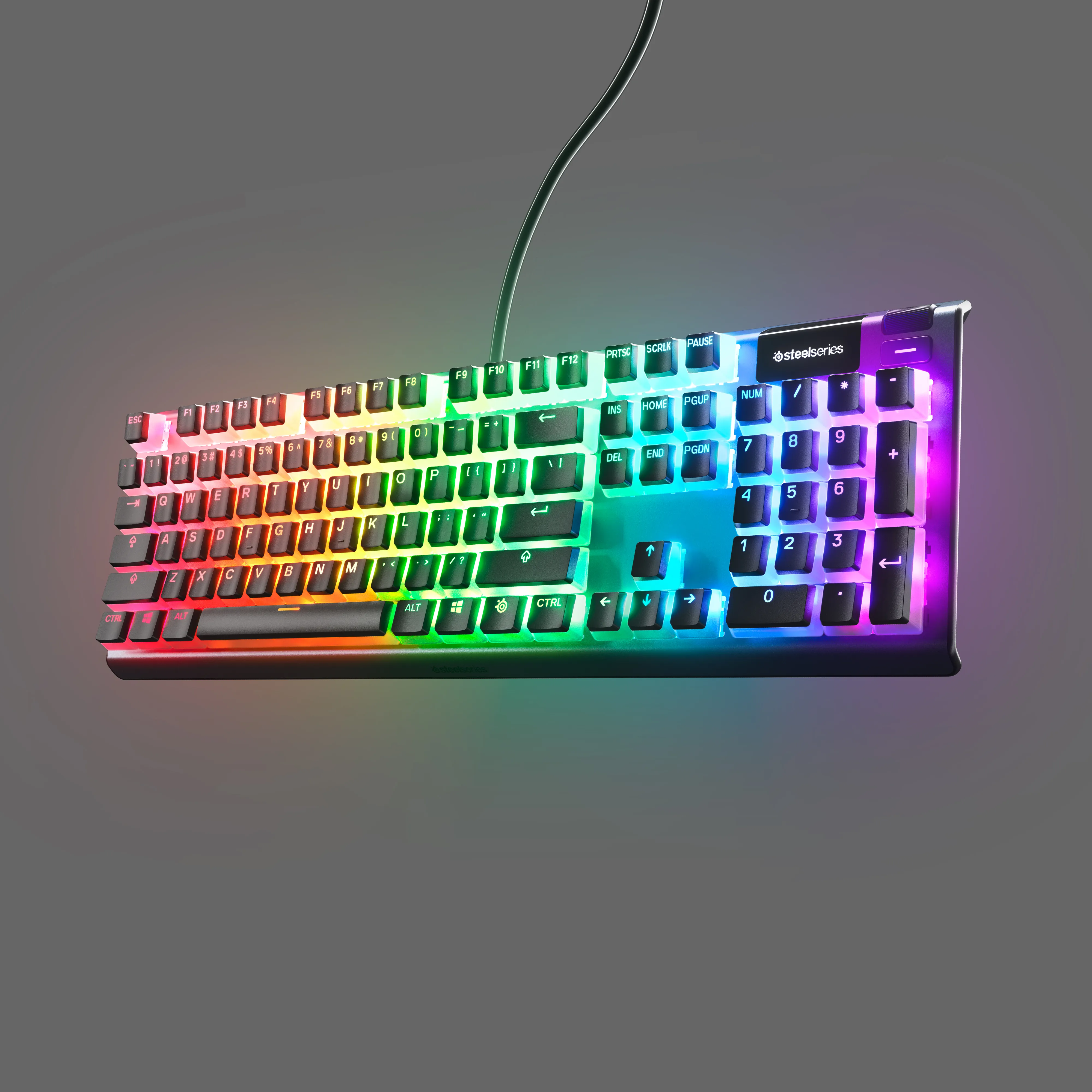 Set De Teclas Hyperx Pudding Keycaps Rgb Blanco Español