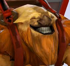 Dota2 character troll grinning