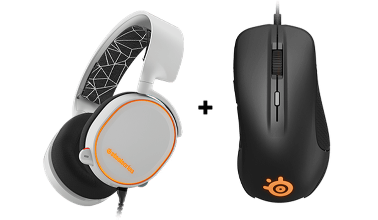 Arctis 5 White + Rival 300 Black