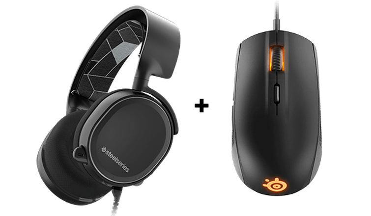 Arctis 3 Black + Rival 100 Black