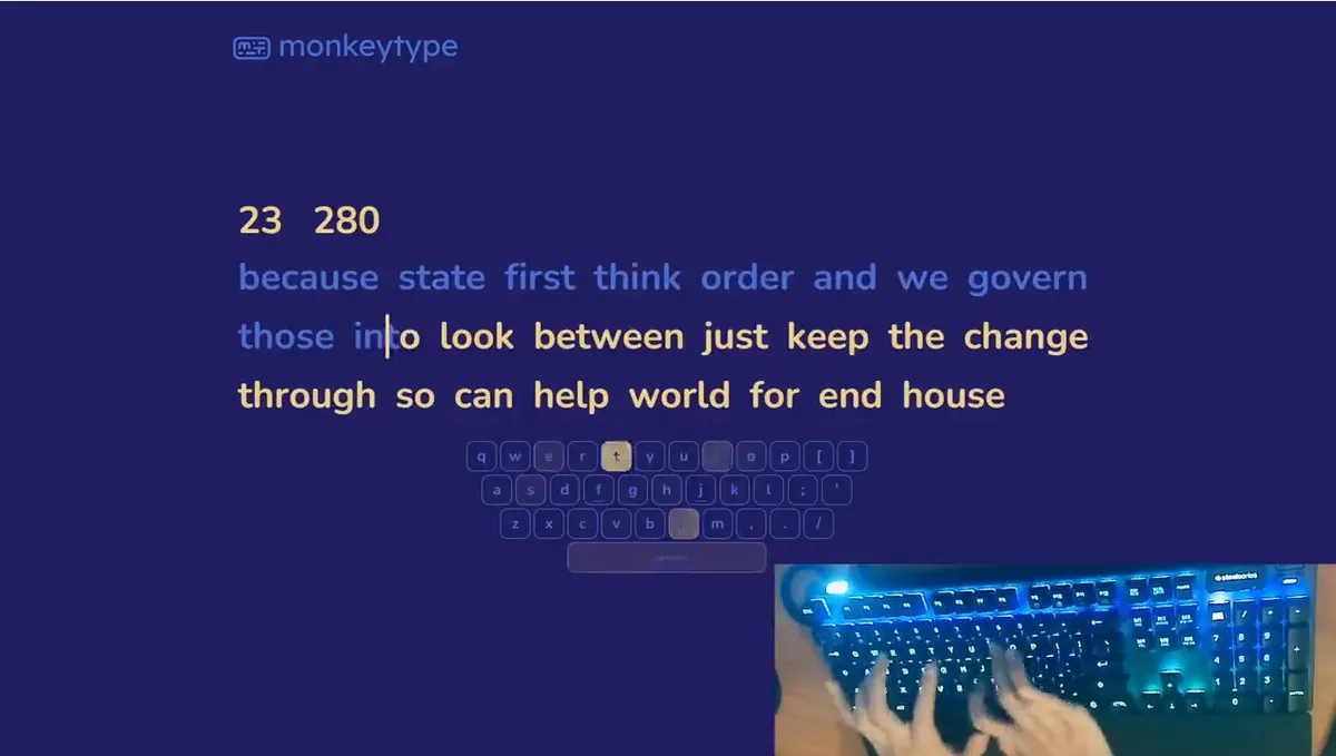 Typing World Record Done on a SteelSeries Keyboard SteelSeries