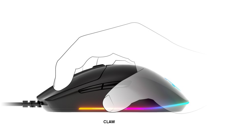 Rival 3 claw grip example