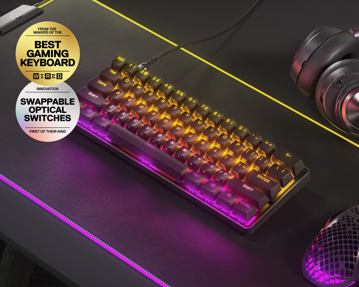 <br>Ｓｔｅｅｌｓｅｒｉｅｓ スティールシリーズ/ゲーミングキーボード/APEX 9 MINI US/6483730335122200207/ゲーム機関連/Aランク/58PC/タブレット