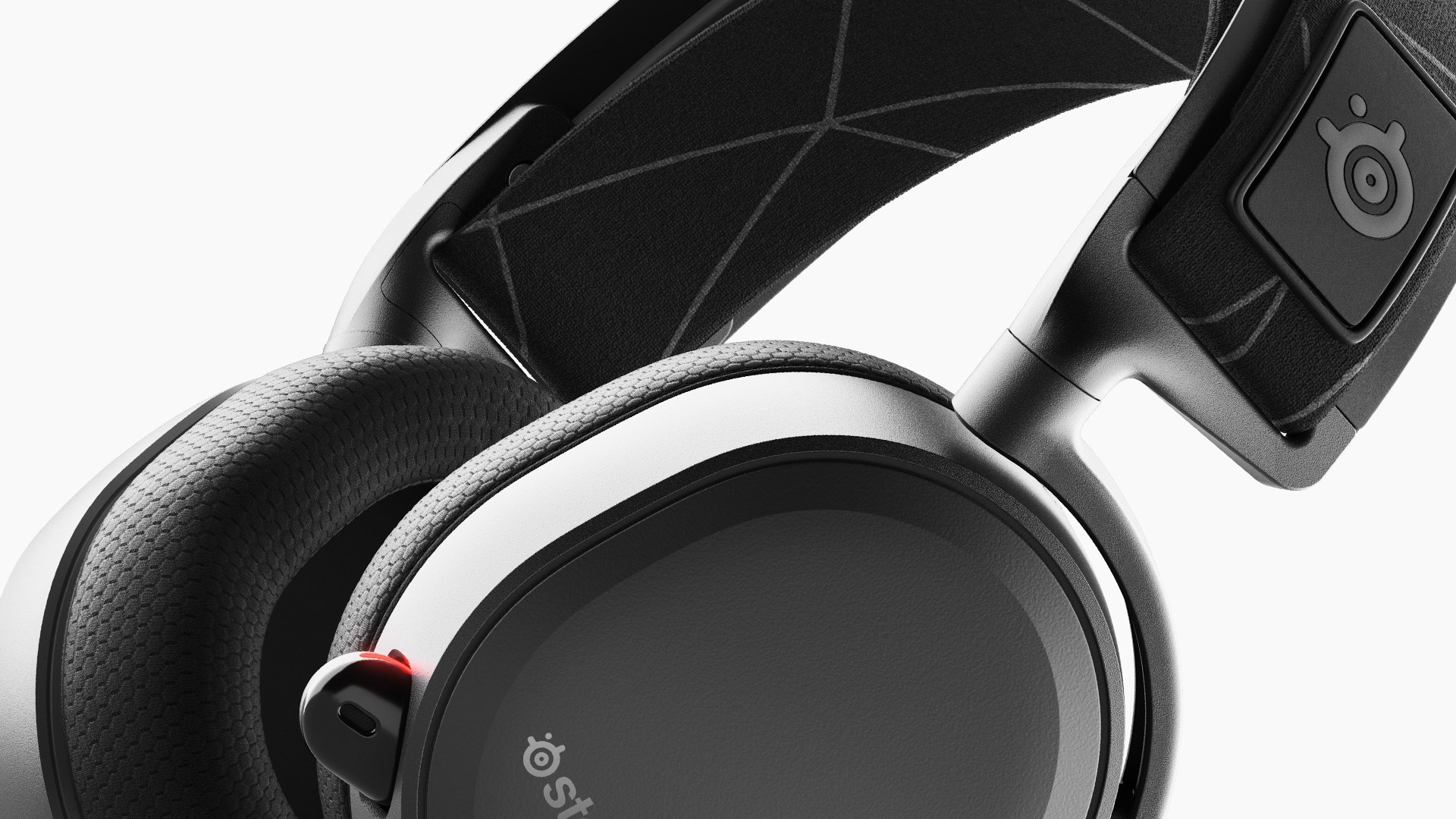 Arctis 7 headset micro image closeup