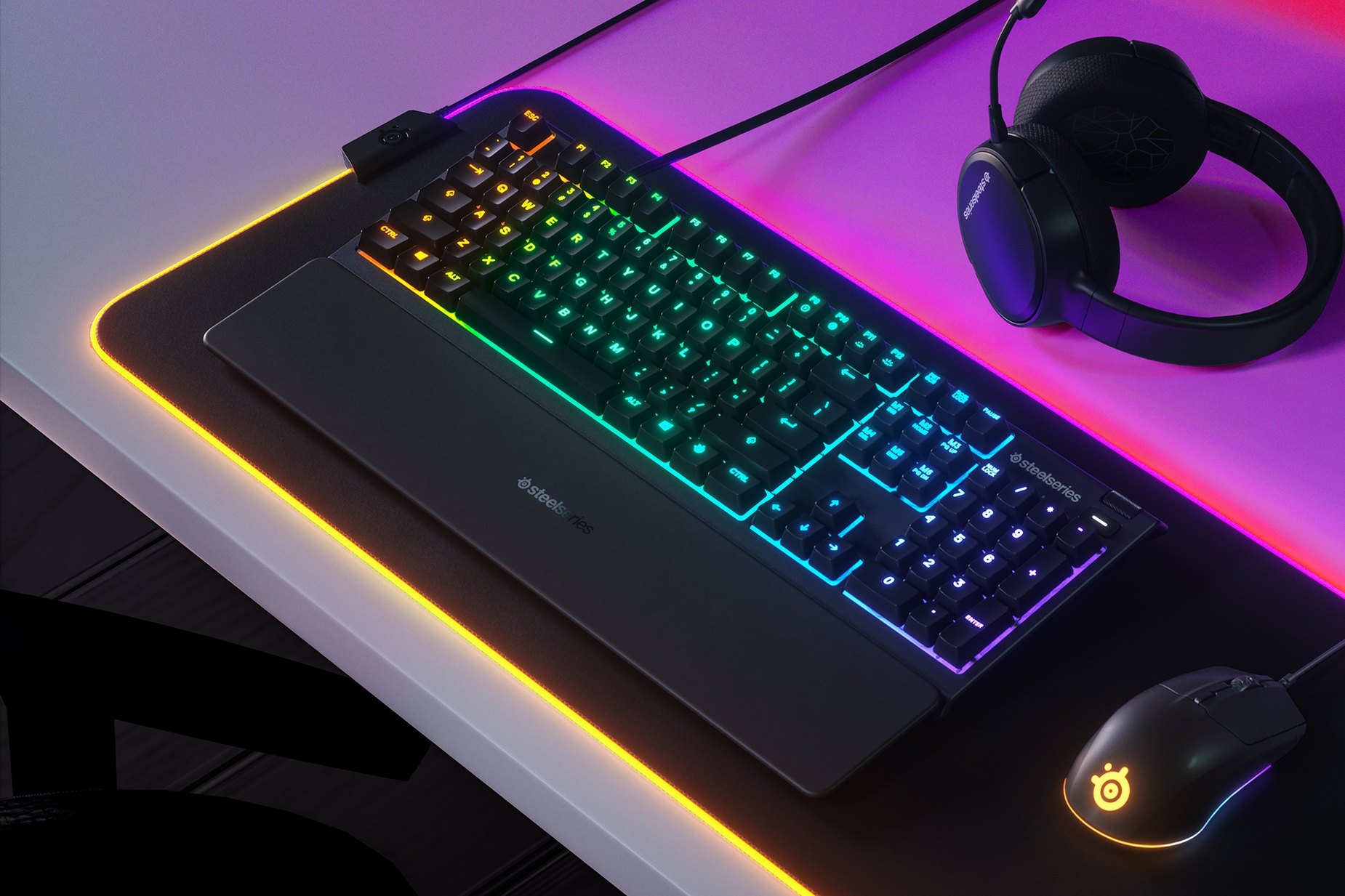 Featured image of post Steelseries Apex 3 Gaming Keyboard The steelseries apex 3 is a decent gaming keyboard with rubber dome switches and rgb backlighting