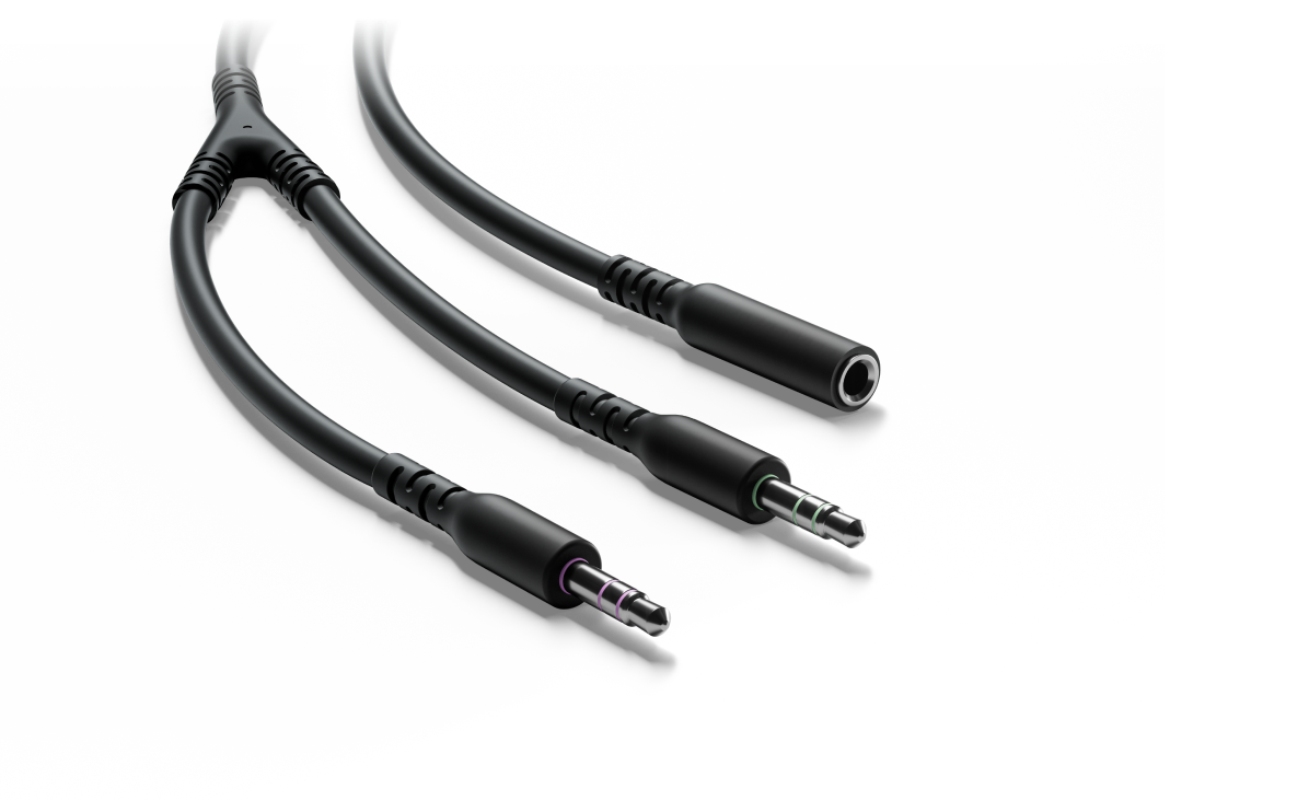 Audio Splitter DeleyCON Earphone Headphone Splitter Audio Jack Plugs 