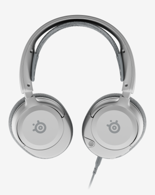 
 A front-facing view of the Arctis Nova earcups.
 