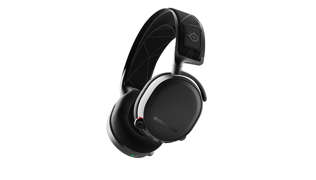 
 Headset viewed from side angle
 