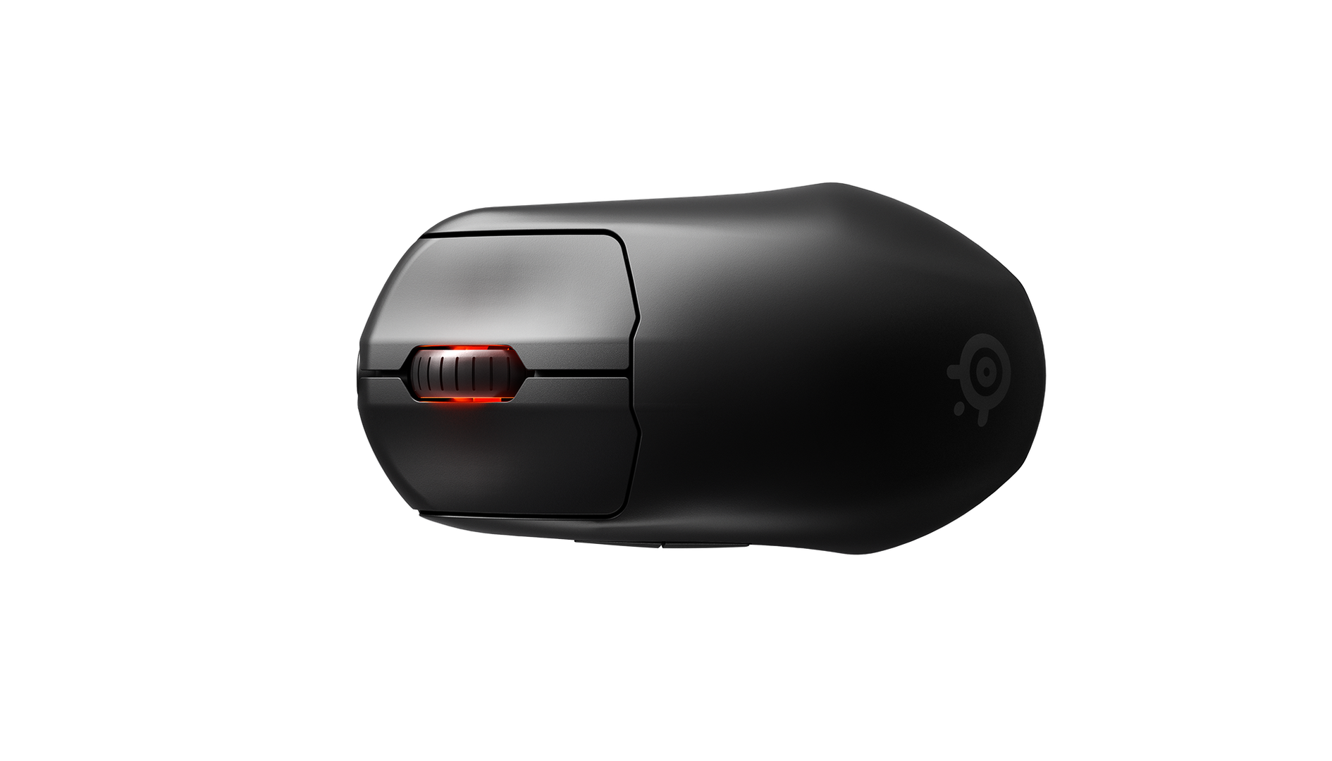 
 A top-down view of the Prime Wireless mouse.
 