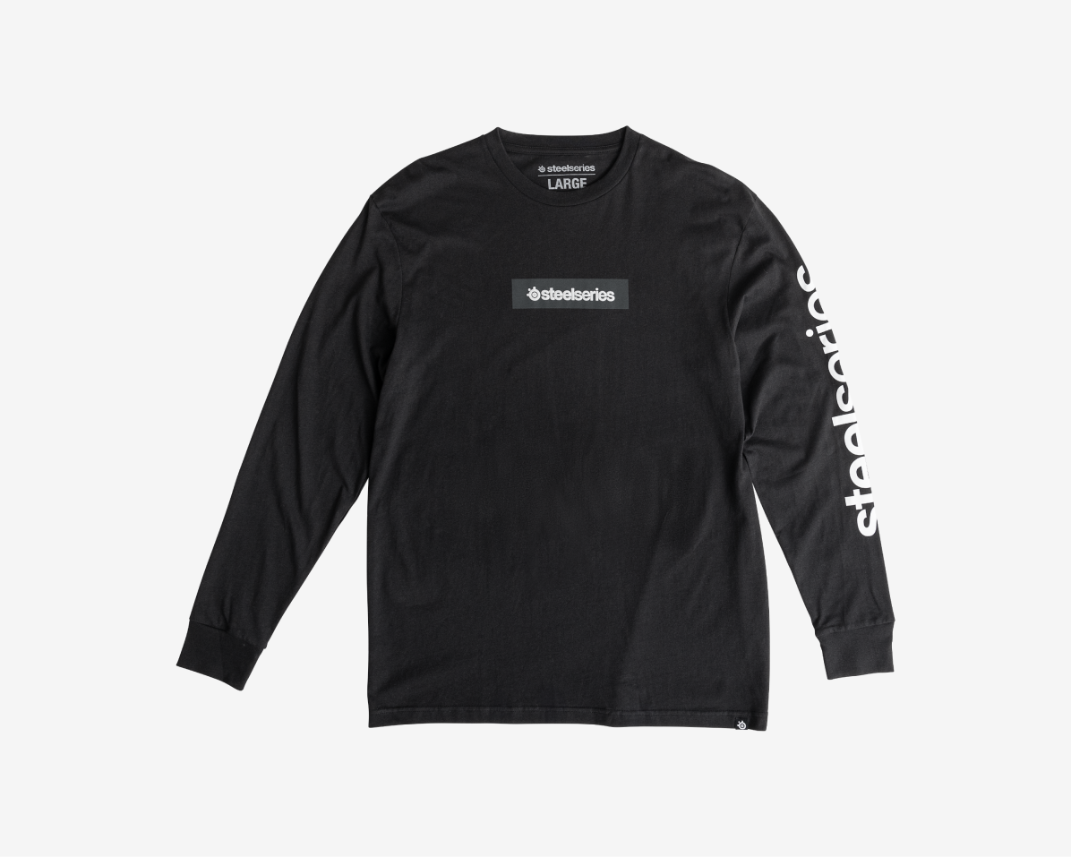 Men's LongSleeve TShirt Black SteelSeries