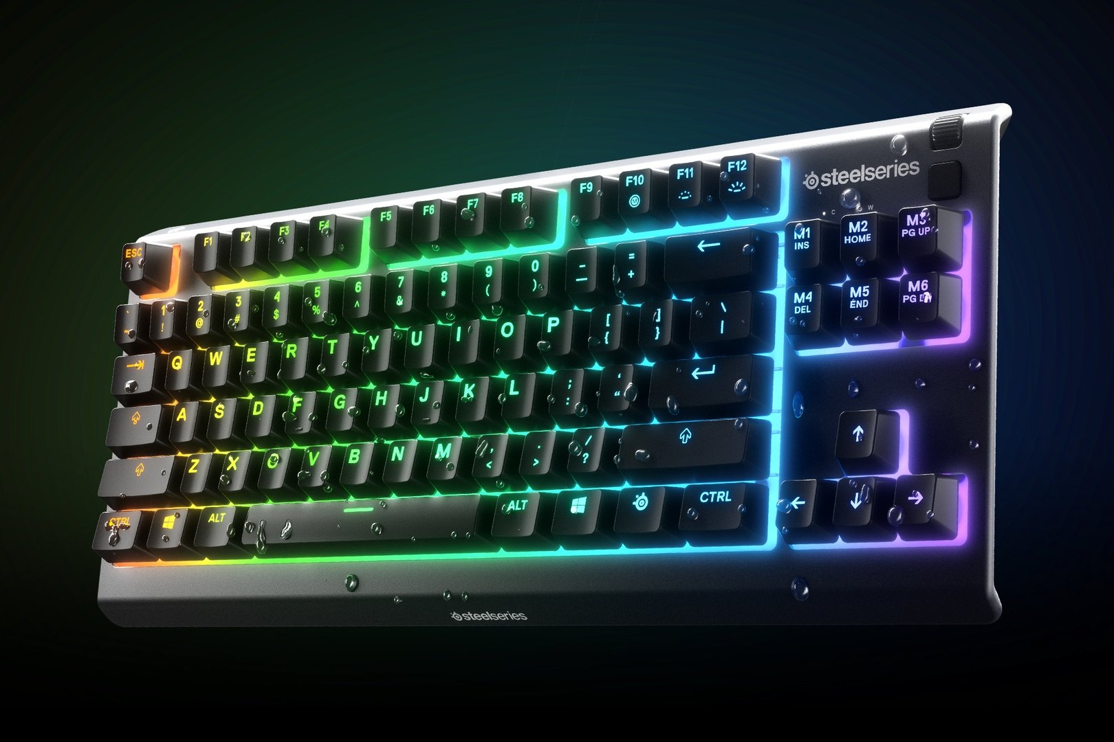 Apex 3 TKL, Water-resistant gaming keyboard, SteelSeries