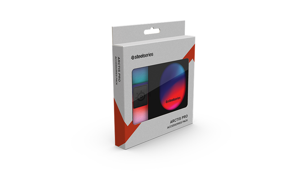 
 The box packaging of the booster pack for Arctis Pro
 